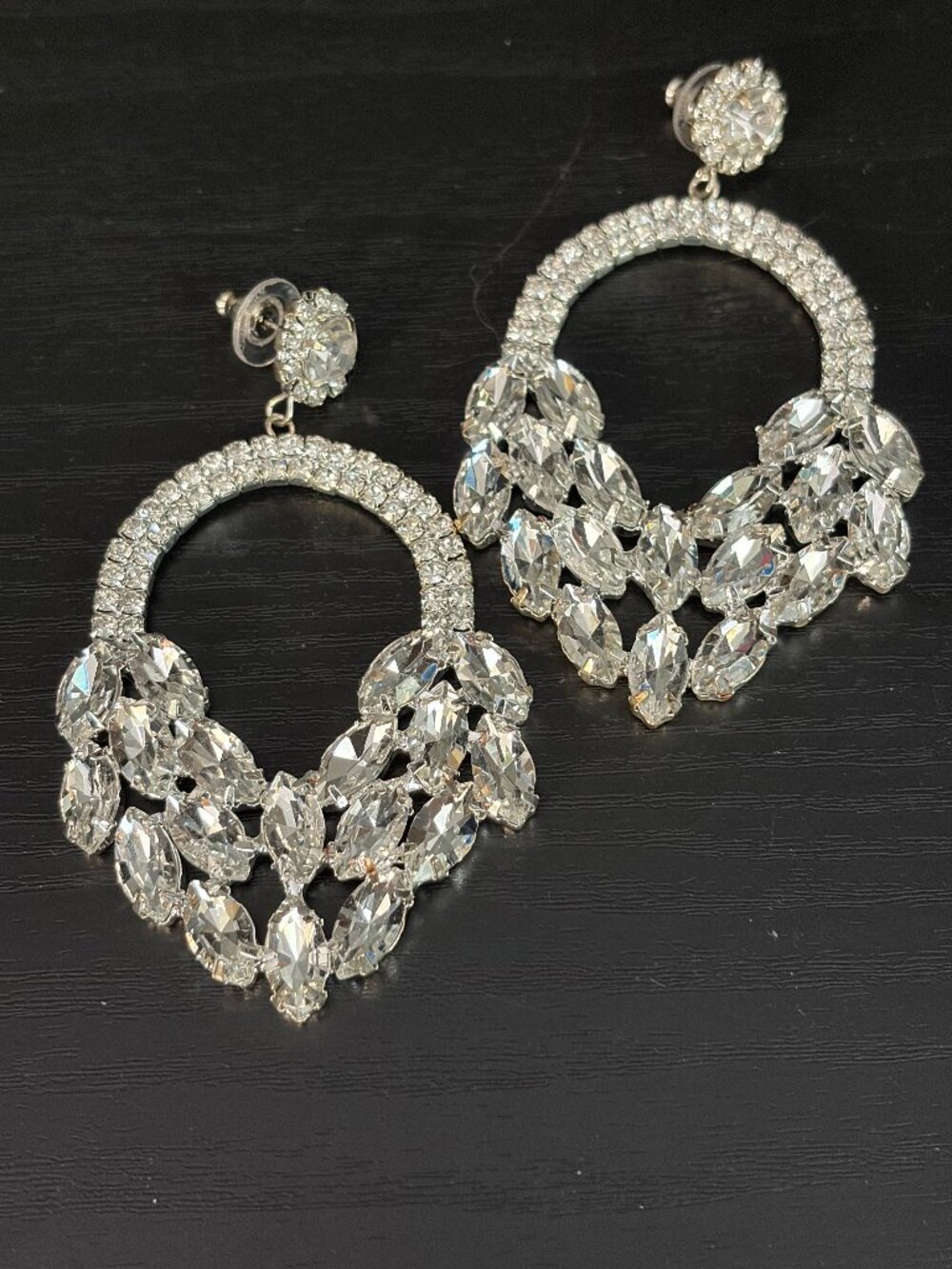 Crystal Glam Earrings (NWOT)